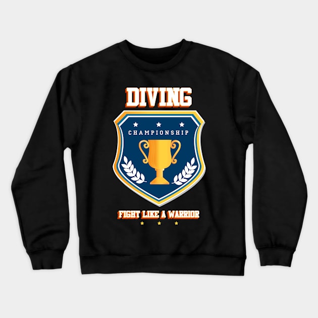 Diving Crewneck Sweatshirt by Baim_Art